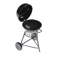 1:12 Dollhouse Miniature Black BBQ Grill Model Kitchen Accessories For Doll House Garden Outdoor Decor Kids Pretend Play Toys 2