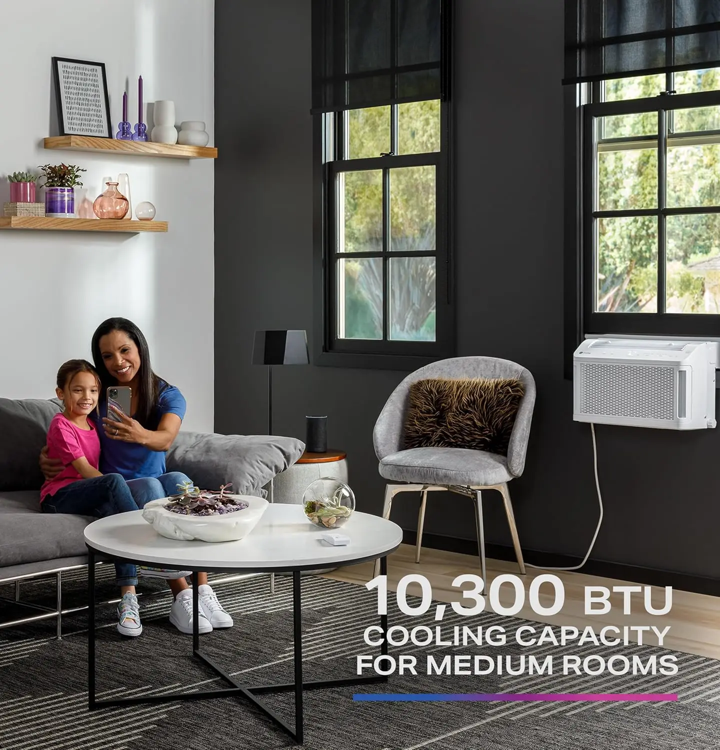 View Inverter Window Air Conditioner Unit, 10,300 BTU, U-Shaped Adjustable Depth, Energy Efficient Cooling up to 450 sq ft 6