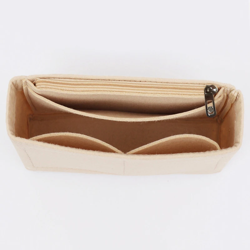 Felt Insert Bag Multi-Functional Travel Organizer Handbag Tote Cosmetic Shaper Women'S Luxury Liner Bag Makeup Pouch Storage Bag