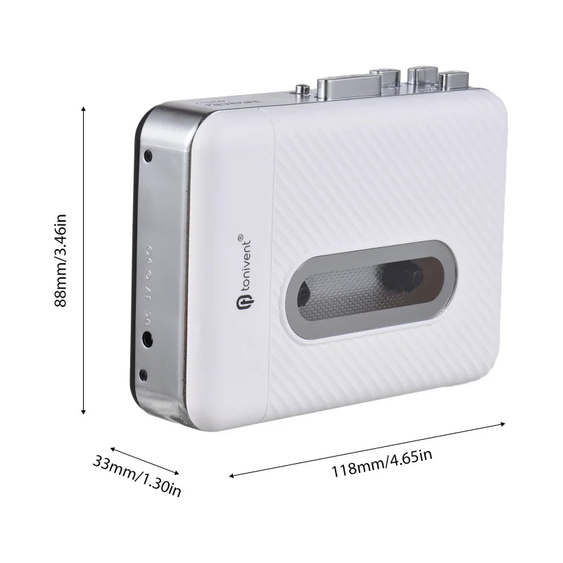 TONIVENT U Disk Tape Player to MP3 Player Cassette Plug and Play Portable Recording Vintage Walkman Audio Equipment