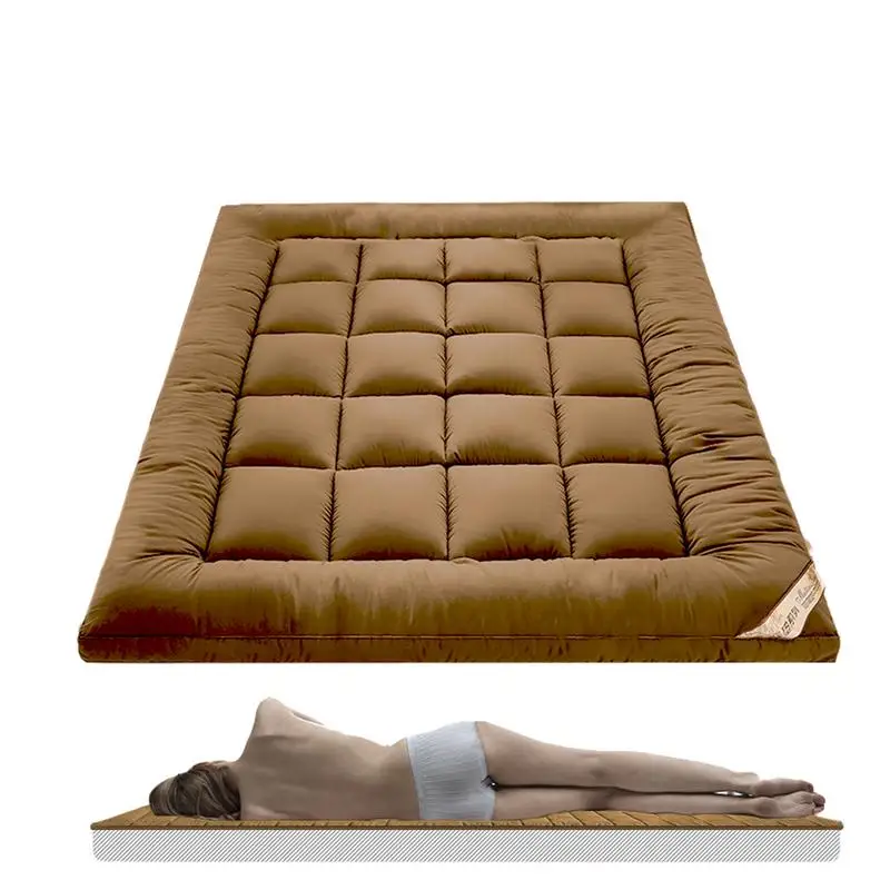 

Soft Filling Mattress Pad Home Bed Mattress Fluffy Down Soft Cushion Anti Slip Straps Velvet Tatami Mats Mattress Bed Supplies
