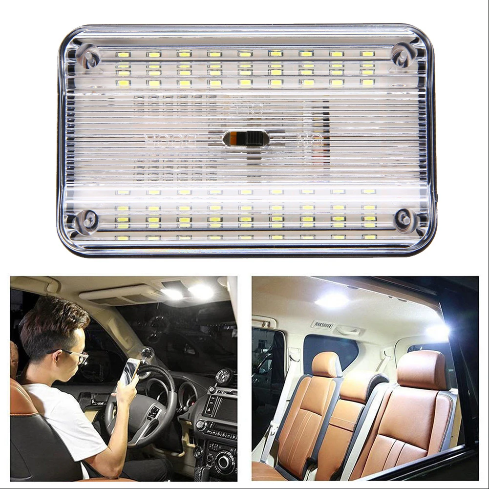 

Practical Durable Portable LED Light Truck White Accessories Dome Roof Inner Interior Lamp Plastic Replacement