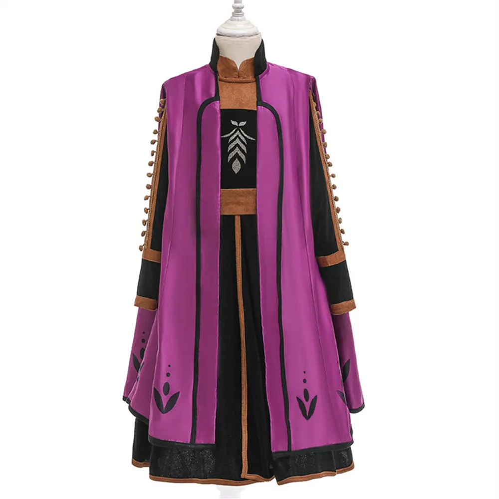 

Новинка 2023, детское платье принцессы Анны Cossky, детская юбка, пальто, костюмы на Хэллоуин, костюм для косплея