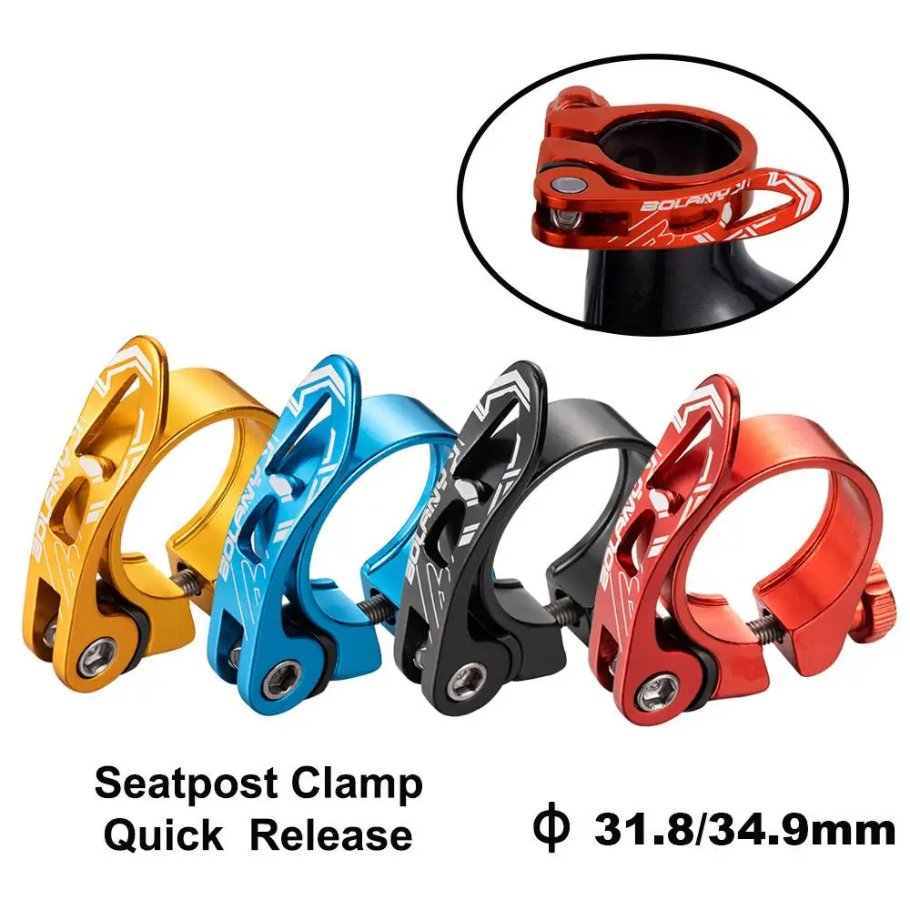 

31.8/34.9mm Bike Seatpost Clamp Quick Release Aluminium Alloy Bicycle Seat Post Mount