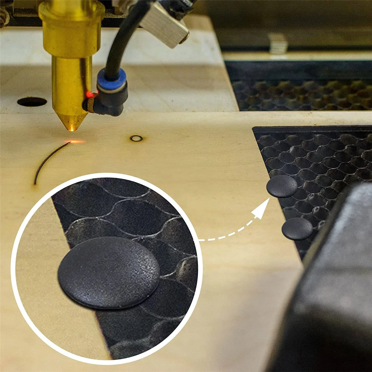 Honeycomb Pins 100 Pcs 7.5-8 mm Honeycomb laser-Bed Hold Down Fixing Needle laser-Engraver Accessories