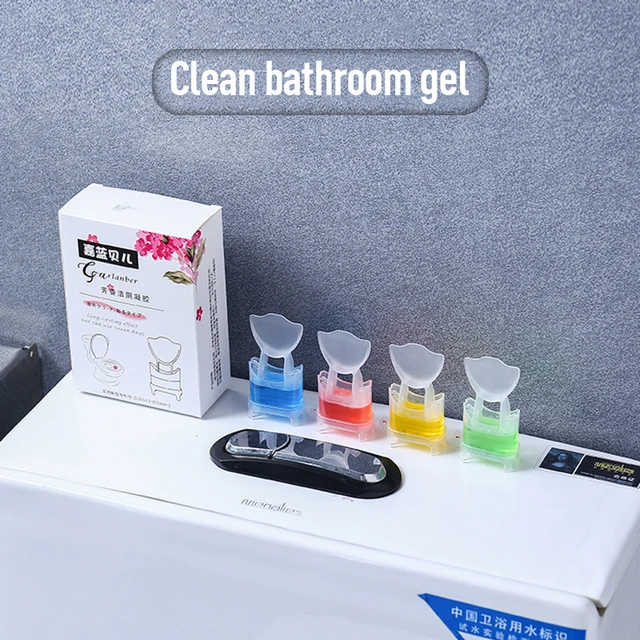 Wc Virág -Géltisztító Mosószer Fürdőszoba Aromás Aromaterápiás Frissítő Hordozható Dezodor -Tisztítószer - Image 2