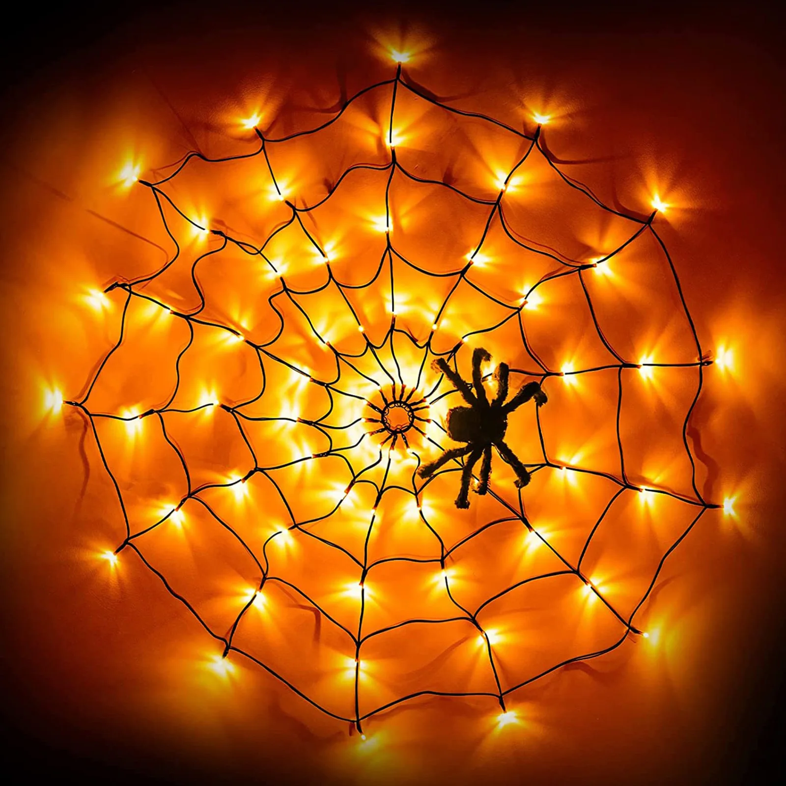 Glowing Witch Hat Ghost String Lights for Outdoor Halloween Decor