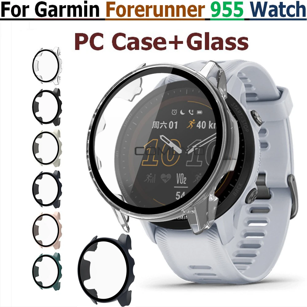 Smartwatch Bracelet Frame For Garmin Forerunner 955 Watch Cover Glass