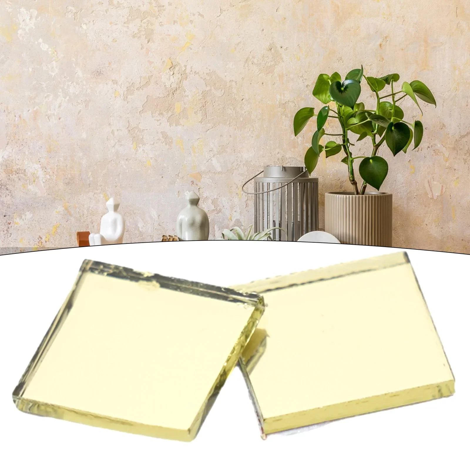 Glass Mirror Sticker Mirror Stickers Home Hote Glass Stickers Gold Rose Gold Self-adhesive Silver
