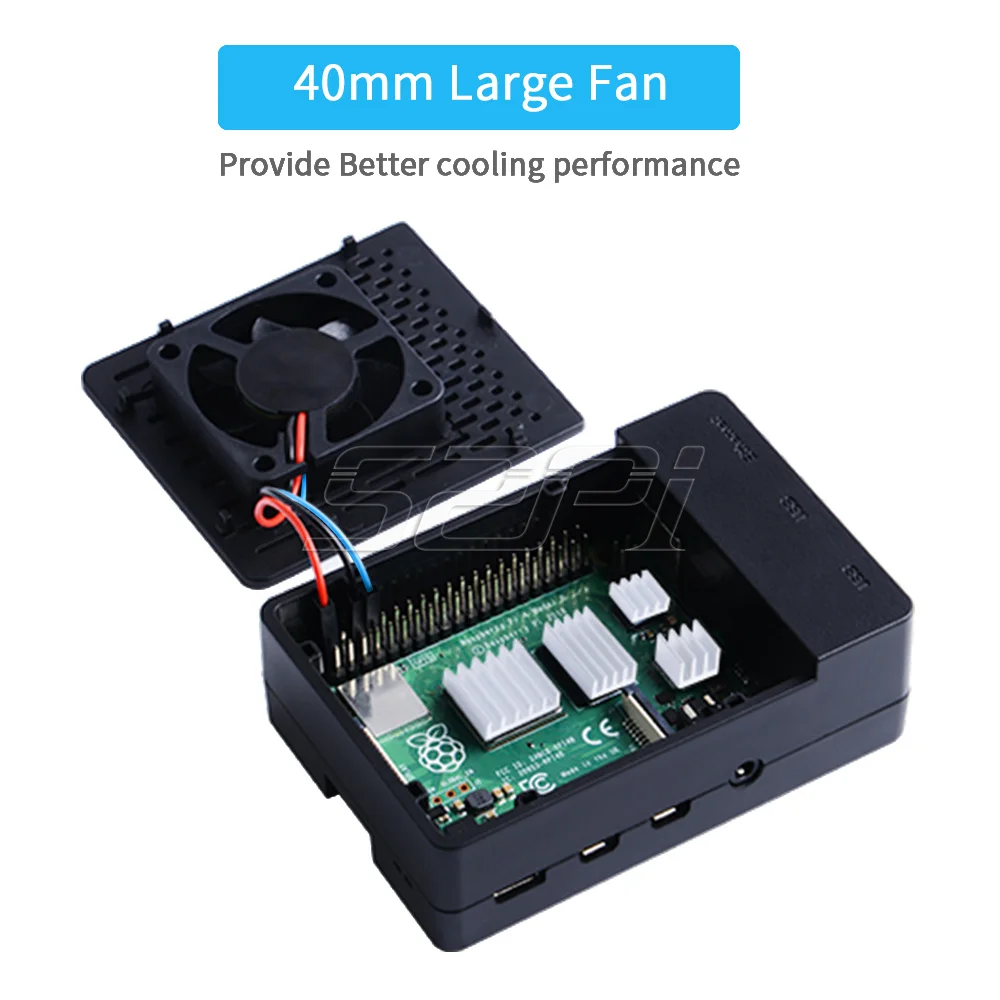 Raspberry pi Modelo b 8gb de Ram Mais 64gb Cartão sd Estojo Final Kit com Ventilador Fonte de Alimentação 52pi - Imagem 3