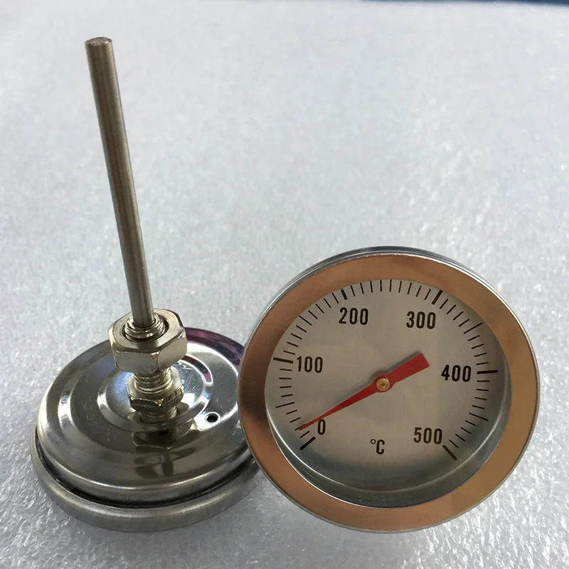 Stainless Steel BBQ Thermometer Meat Temperature Meter Barbecue Food Kitchen Cooking Grill Pit Gauge Tools 0-500℃ bbq thermometer