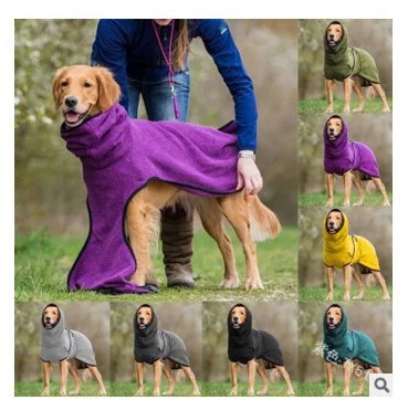 

Fleece Velvet Soft Hoodies Jacket Pet Dog Clothing Golden Retriever Dog Thick Warm Vest Coat Universal Pets Clothes Size S-5XL