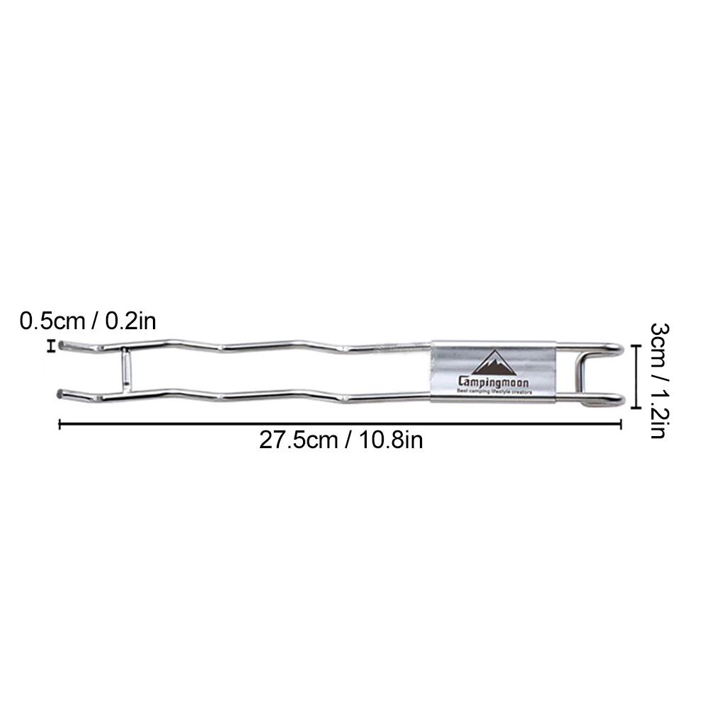 BBQ Grill Grate Lifter Stainless Steel Cooking Grid Lifter Gripper camping accsesorios BBQ For Camping Hiking 4