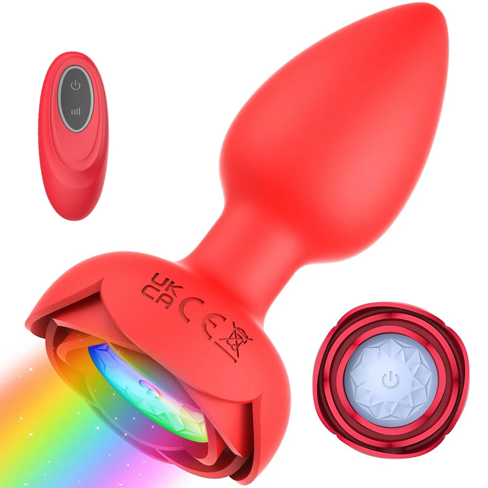 Anal Butt Plug Vibrator With Remote Control For Couples_voghion.com