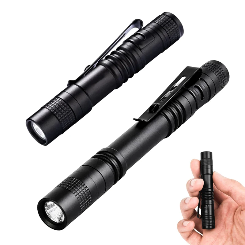 

Mini Portable LED Flashlight Pocket Ultra Bright High Lumens Handheld Pen Light linterna led Torch for Camping Outdoor Emergency
