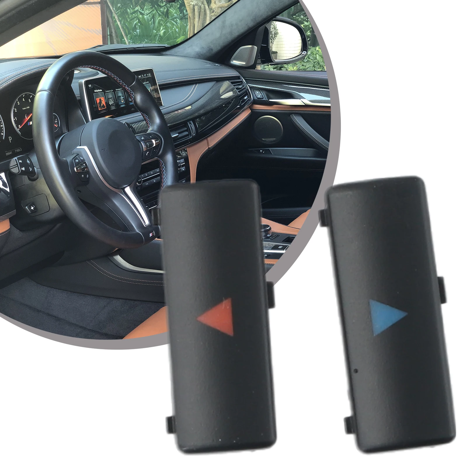 

New High Quality Climate A/C Control Up & Down Button Replacement 2pcs 64116915812 Black Button Key Car Accessories