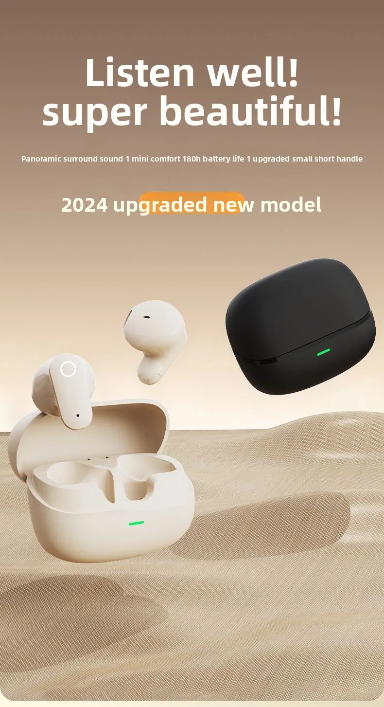 Mini Wireless Bluetooth Headphones with Noise Reduction and Long Battery Life -