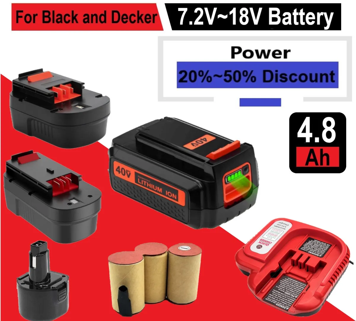 12V 2500mAh Battery for Black & Decker PS130 PS130A - China Power Tool  Battery, Makita Battery