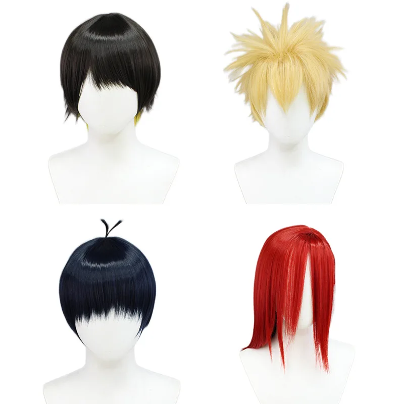  Anime BLUE LOCK Cosplay wig Meguru Bachira Hyouma Chigiri Cos  Wigs Black Red Heat Resistant Synthetic Hair For Man Women Halloween Party  with Free Cap (Hyouma Chigiri) : Clothing, Shoes 