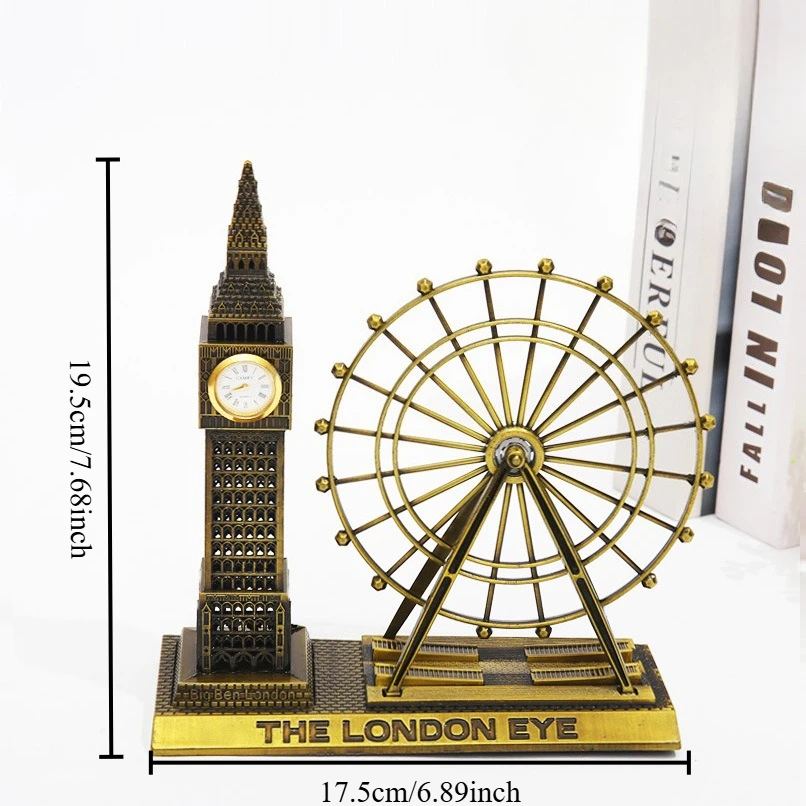 Elegant Landmark Metal Sculpture for Home and Office Decor