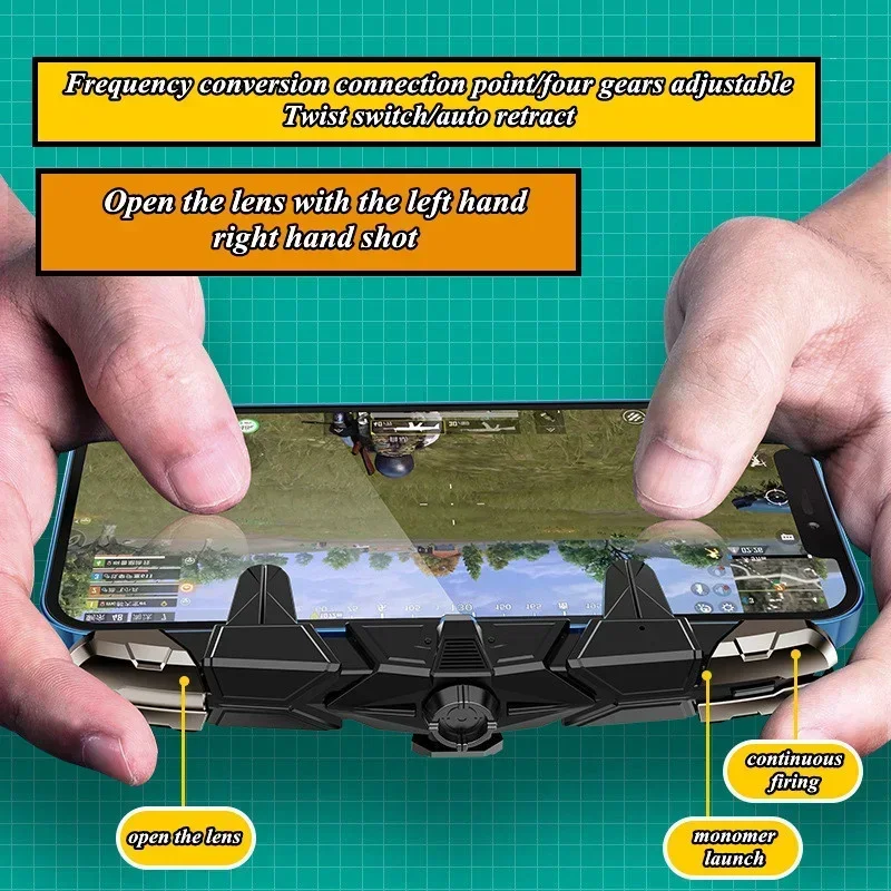 G15 휴대폰 게임 액세서리 게임 패드 컨트롤러 트리거, PUBG 조준 슈팅 게임 ABS 합금 키 버튼, 아이폰 안드로이드용