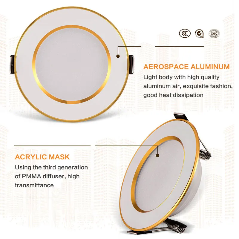Spot LED Downlight Ceiling Lamp 7W 9W 12W 15W 18W spotlight cold white warm round recessed lamp AC 220V 240V Lighting led downlight,recessed ceiling spotlight,ceiling lamps