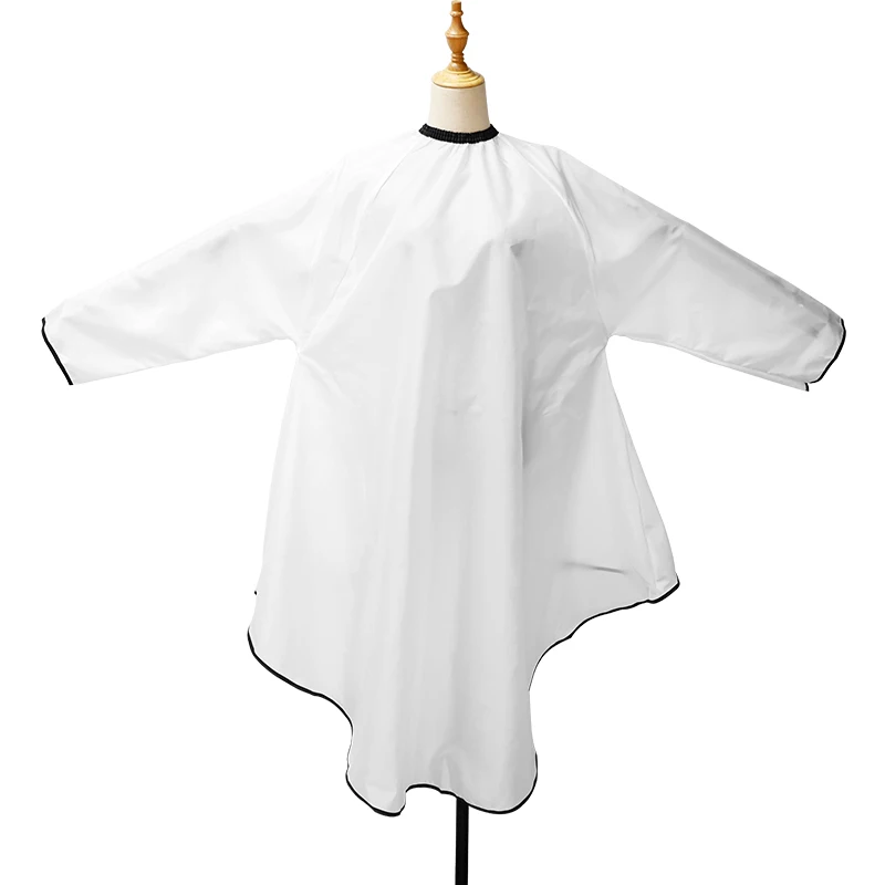 BarberTop Sleeved  Apron Barber Haircut Cloth Hair Cut Cape Hairdress Gown Hairdressing Coat Barbershop Salon Accessory