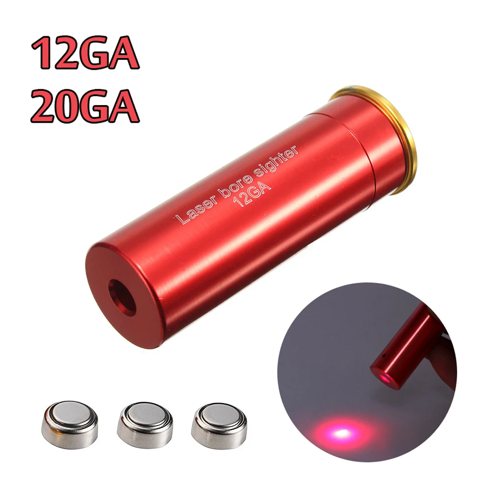 Laser Bore Sight Red Dot Laser Bore Sight 12 Gauge 20 Gauge For Shotgun