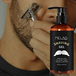 Men shaving gel softening refreshing shaving foam beard 237ml