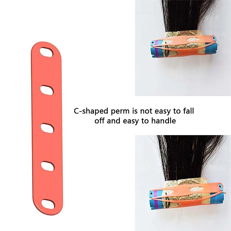 Barber Shop Perm Band 20Pcs Hair Perm Rods Hair Rollers Cold Wave Rods With Elastic Rubber Band Professional Styling Tools