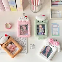 1 Piece Furry Cute Kpop Photocard Holder Creative Design Funny Cartoon ID Photo Card Cover Case Kawaii Cake Photo Protector 1