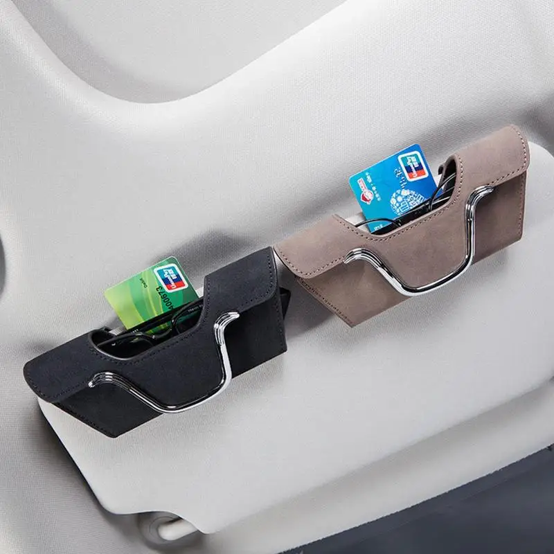 

Sunglasses Holder For Car High Quality Car Eyeglass Case Multi-Function Auto Sun Visor Glasses Clip For Cards Keys Lipsticks