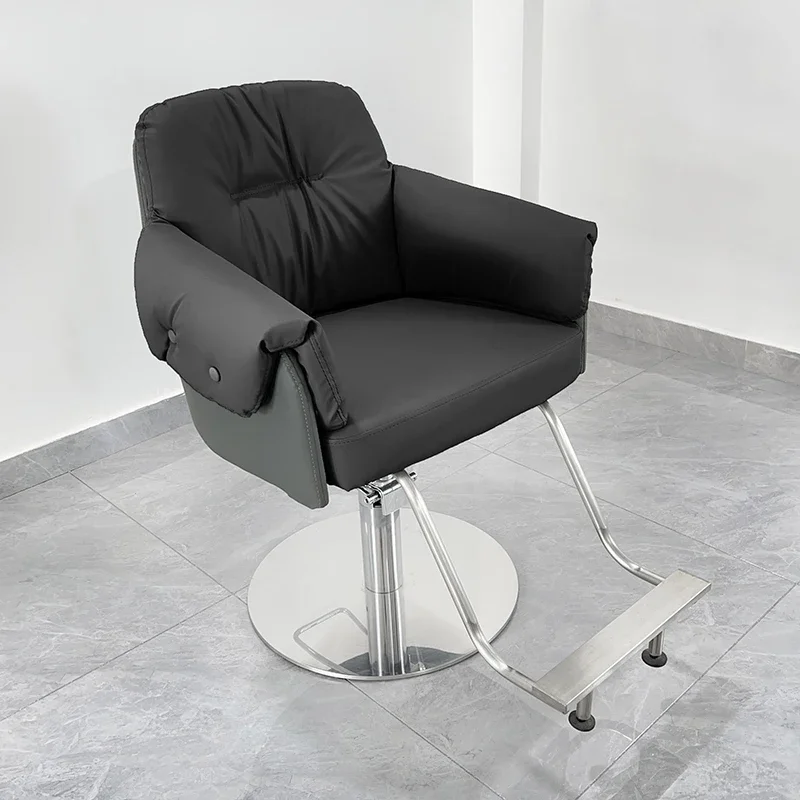 

Barbershop Simple Shave Barber Chair Swivel Lift Perm Barber Chair Hair Dyeing Comfort Silla De Barbería Salon Furniture