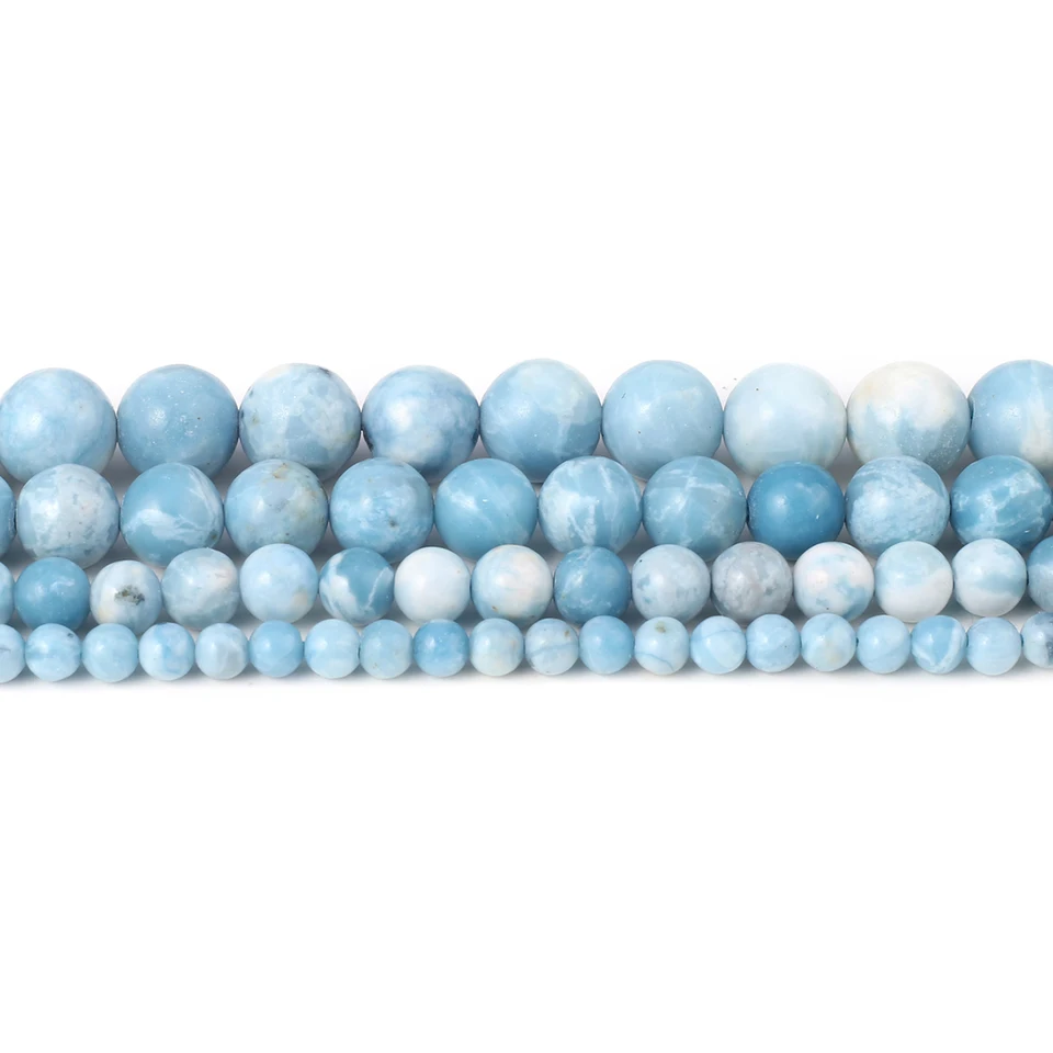 Larimar - Cuenta De Piedra Natural - Joyería