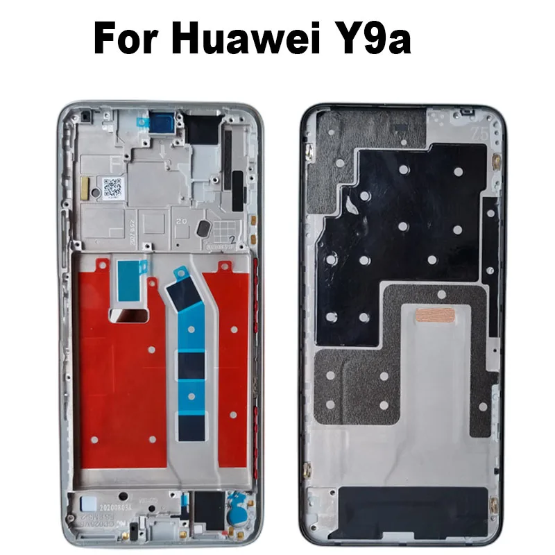 para Huawei Y9a Quadro Médio Moldura Frente Quadro Habitação Frente Chassis Placa Dianteira Peças de Reposição Frl22 Frl-23 Frl-l22 Frl-l23