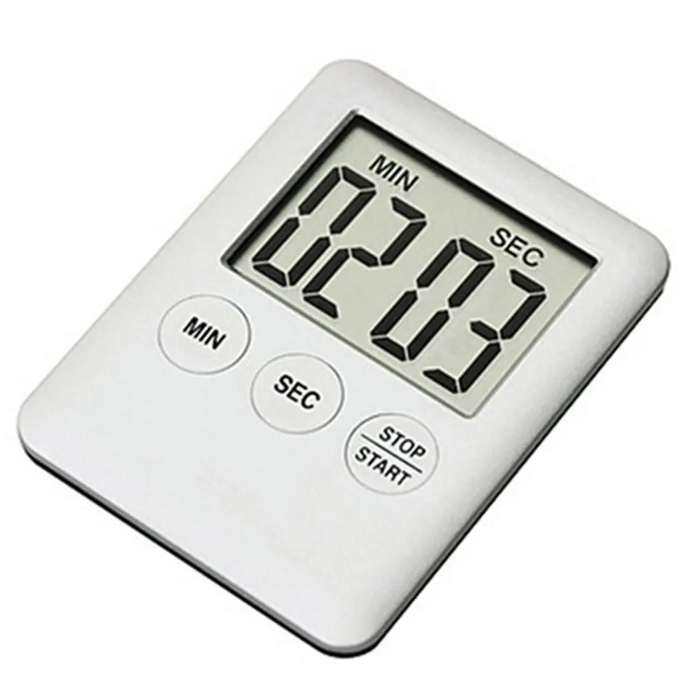

Mini LCD Digital Display Kitchen Timer Square Kitchen Countdown Alarm Magnet Clock Cooking Count Up Sleep Stopwatch Clock Timer