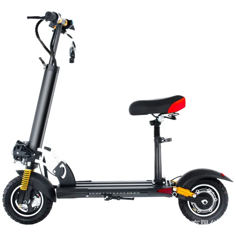 Green Mingto Adult Folding 10-Inch Electric Scooter