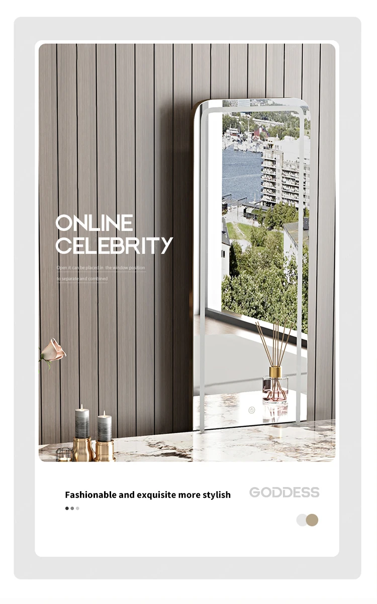 Description Picture 6 of itemCreative Modern Dressing Table Designer Luxury Makeup Mirror Dressing Table Bedroom Meubles De Chambre Dresser Furnitures