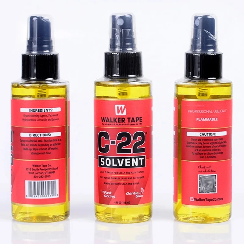 C-22  Adhesive Solvent Remover Spray for Lace Wigs Walker Tape Double Sided Adhesive Tape Extension Remover Spray 4OZ