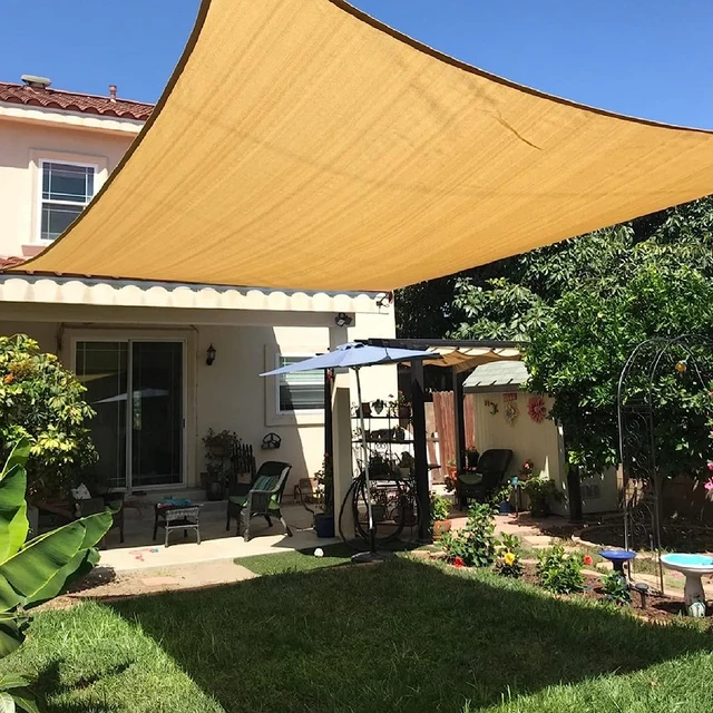 Napi Árnyék -Kendő Téglalap Lombkorona Árnyalatok A Kültéri Kerti Háztáji Terasz Pergola Borító Napsütéses Vitorlák Uv Blokk Canovas Borítások - Image 2
