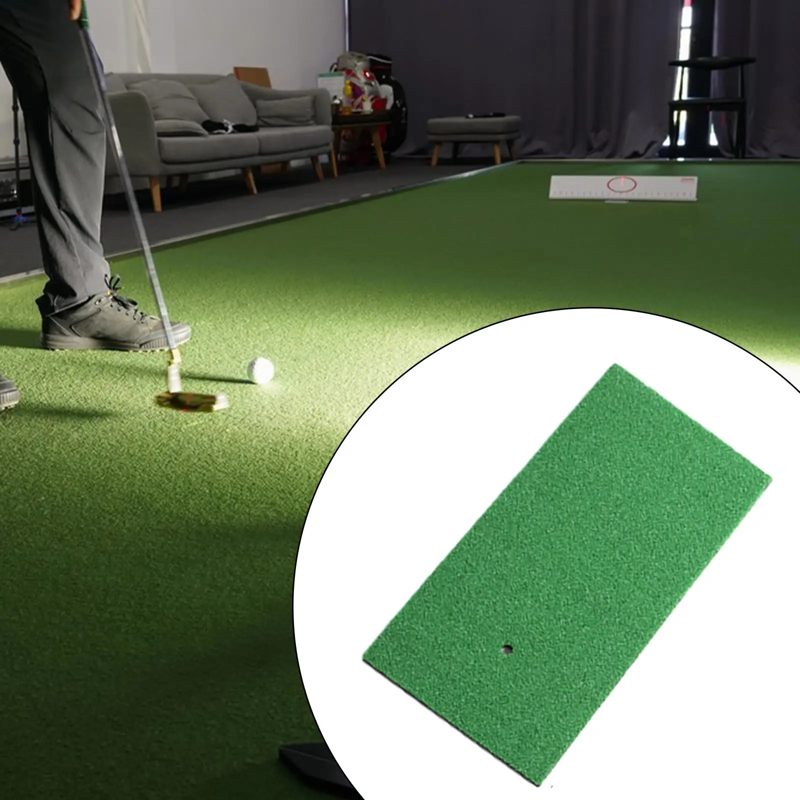 Golf Game Mat Golf Hitting Mats Carpet Portable Turf Golf Practice Mat Golf Training Mat for Backyard Indoor Outdoor Adults