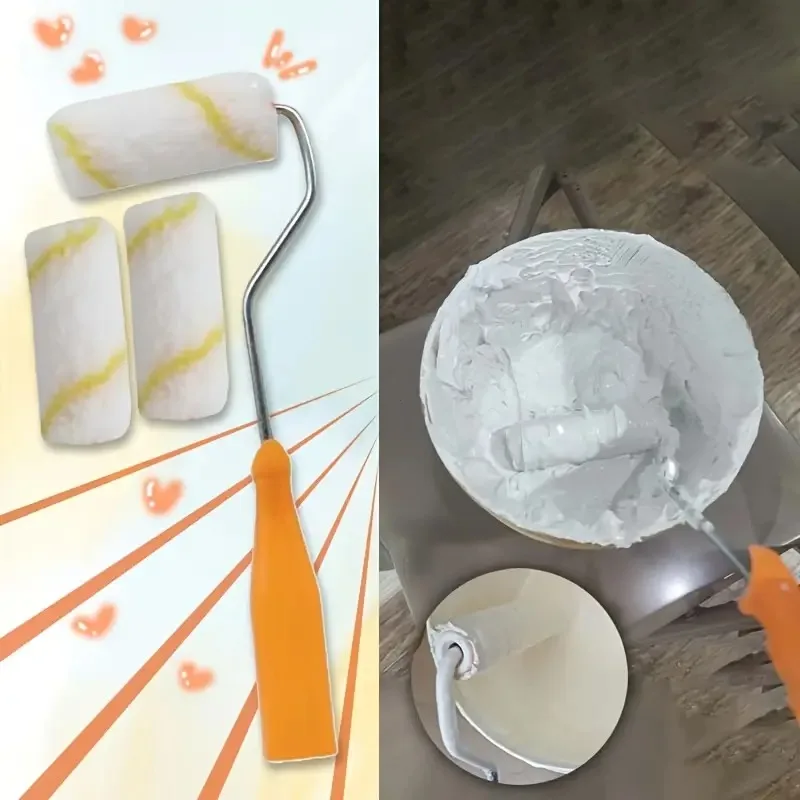 11개입 4인치 마이크로파이버 페인트 롤러 리필 세트, 벽, 문 및 캐비닛용 고흡수성 미니 롤러 키트