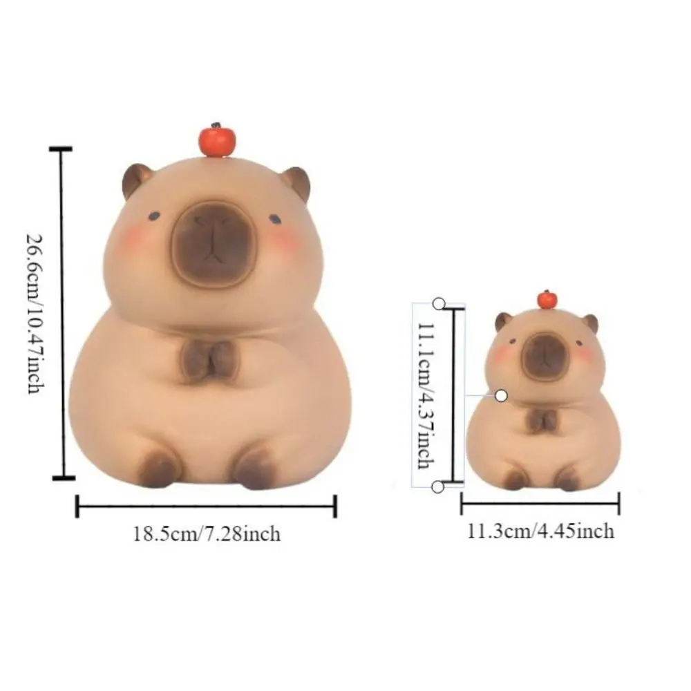 Capybara Piggy Bank Waterproof Decorative Crayon Piggy Bank Bedroom Model Large Capacity Safe Deposit Box