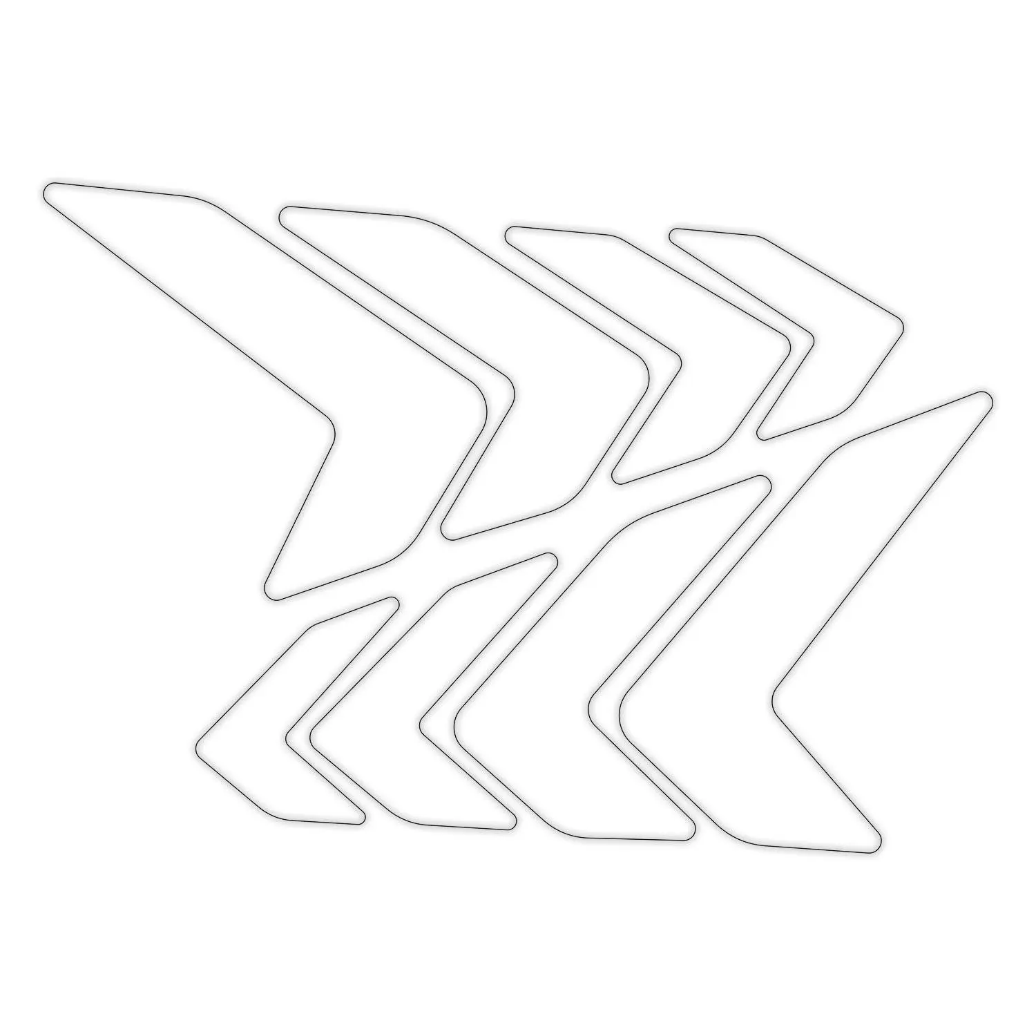 

GP Composite Universal Side Strip Sticker Pad Transparent