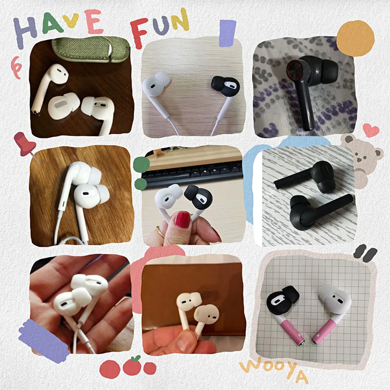 New AirPods 3 2 1 EarHooks Holders Silicone Covers For Iphone Earpods Sport Cover Earpads Earphone In Ear hook Accessories