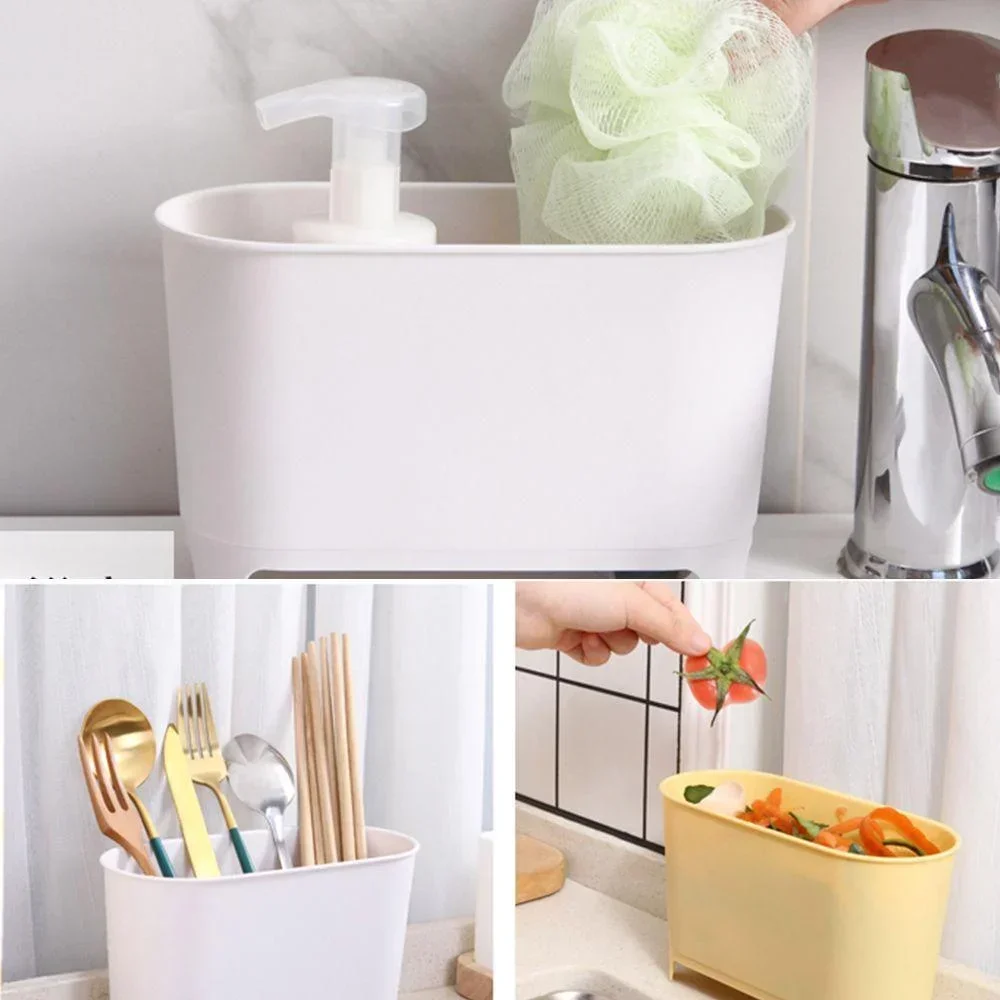 Kitchen Sink Strainer Kitchen Accessories Drain Fruit Vegetable Drainer Sponge Rack Food Residue Storage Box Soup Filter Garbage