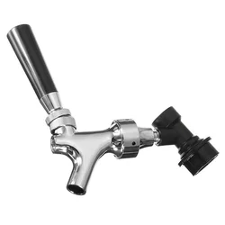Chrome Beer Tap Faucet with Quick Disconnect Assembly for Home Brewing and Soda Dispenser (Silver)