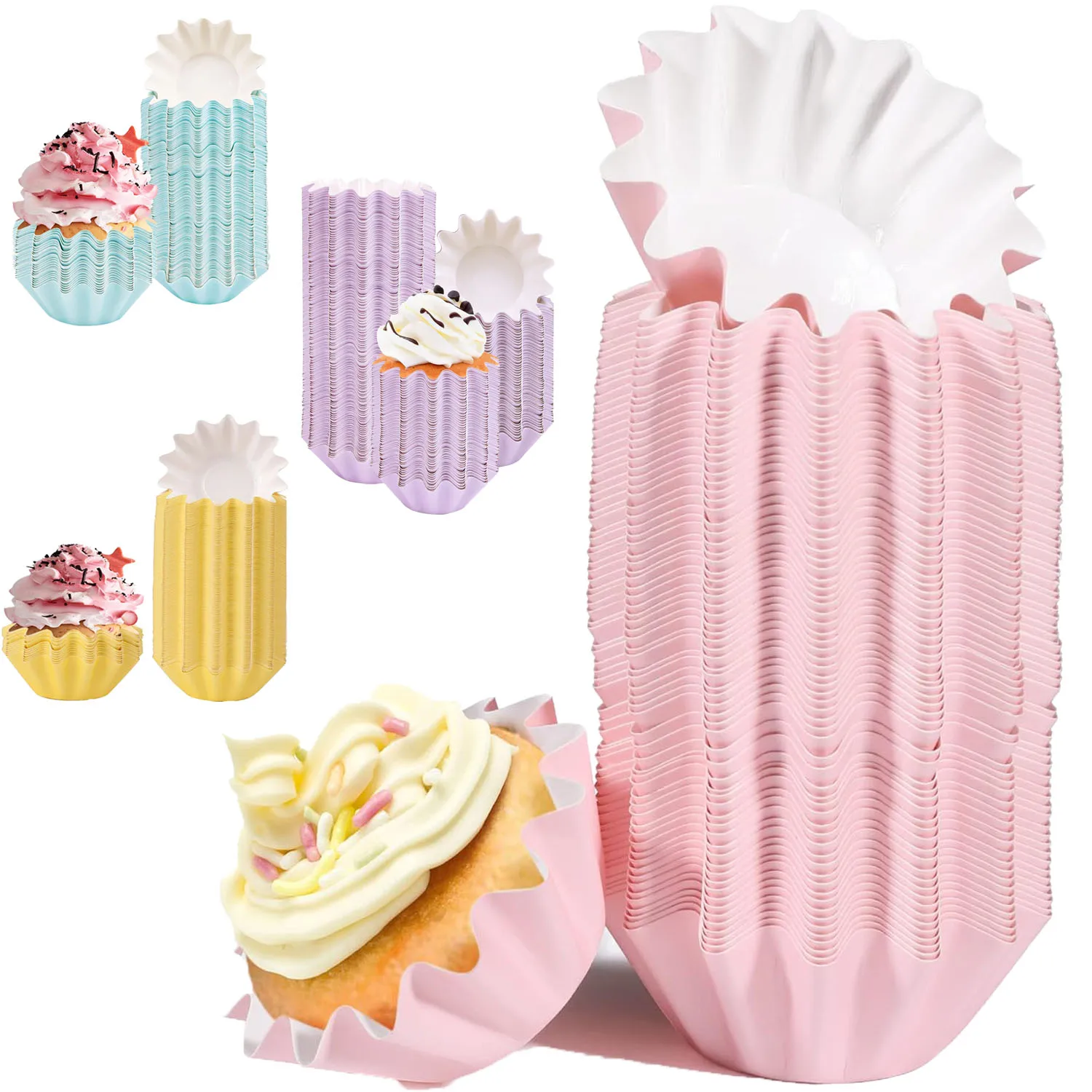 Cupcake Wrapper, 100 pirottini di carta per cupcake, cupcake, cupcake
