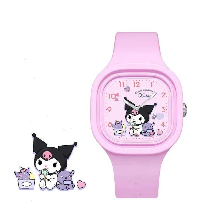 Kawaii Anime Sanrio Watch Hello Kitty Children Watchs Sports Silicone Watch Cartoon Watch Kids Toy Gifts 3