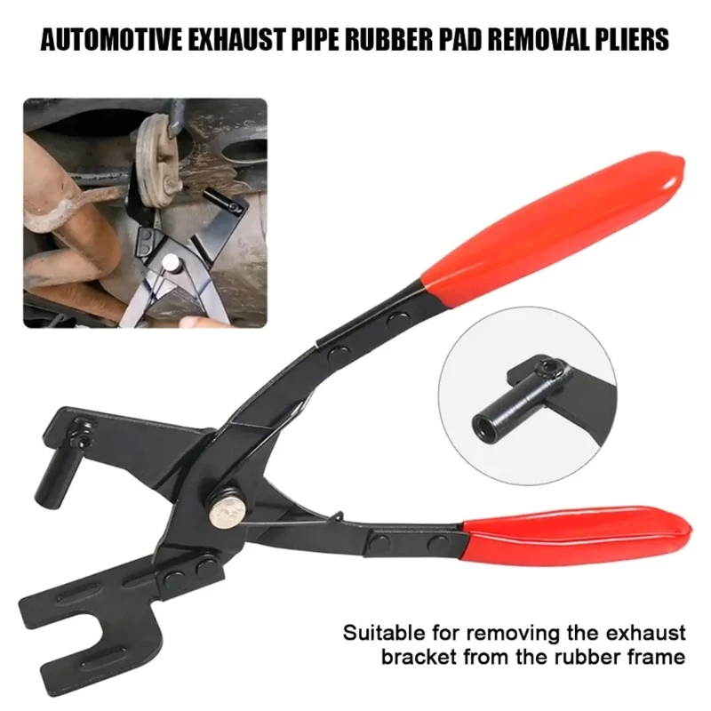 Corrosion Resistant Universal Exhaust Hanger Removal Puller Auto Exhaust Pipe Rubber Pad Tool Special Disassembly Tool